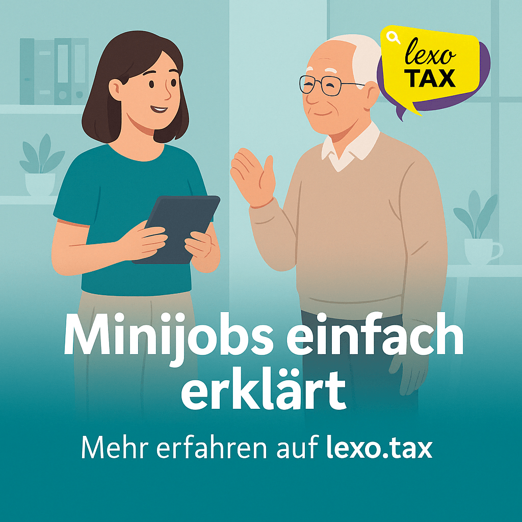 Minijob_2025 - lexo.tax e.V. Lohnsteuerhilfeverein Minijobs 2024/2025: Steuerliche Regeln und Tipps für Arbeitgeber und Arbeitnehmer